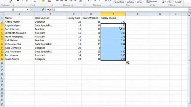 Excel 2010 Tutorial: Basic Formulas смотреть онлайн