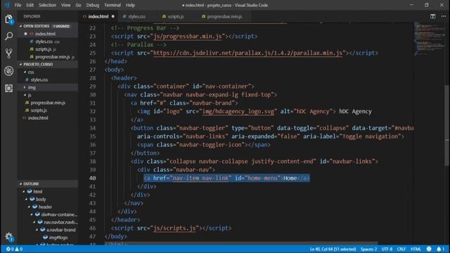Curso Bootstrap #03: Criando barra de navegação (header e navbar) смотреть онлайн