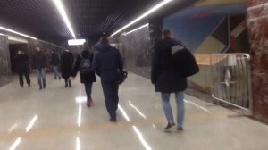 Переход с БКЛ "Хорошёвская" на "Полежаевскую"