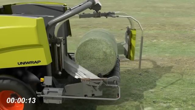Рулонный пресс-подборщик CLAAS ROLLANT в работе