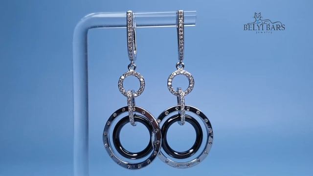 Серьги из керамики Серебро смотреть онлайн