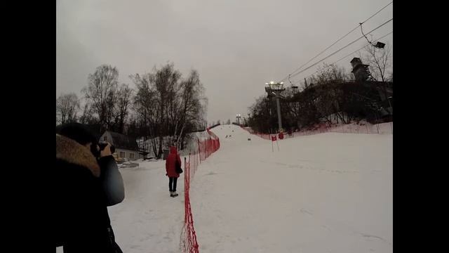 Детские соревнования по горным лыжам "Рождественские Воробушки" смотреть онлайн