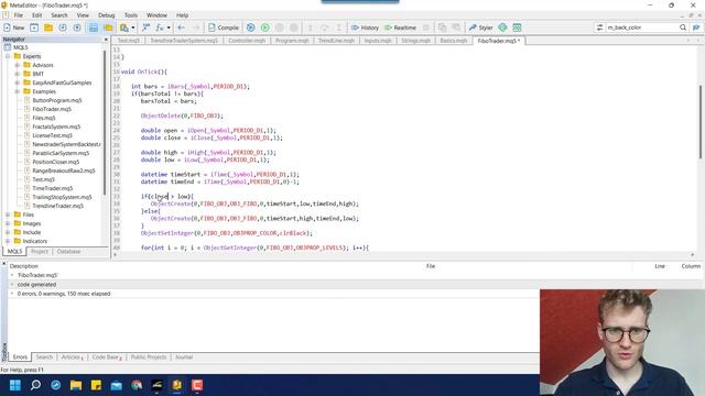 Free MT5 Fibonacci Expert Advisor Programming Tutorial - mql5 Lesson смотреть онлайн