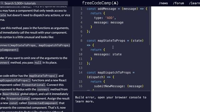 Free Code Camp - Connect Redux To React - SOLUTION !!! смотреть онлайн