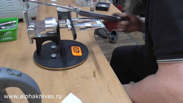 Заточка японского ножа RYUSEN HAMONO со сталью Super Gold 2 Венёвскими алмазами. смотреть онлайн