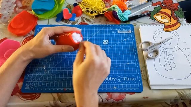 Мастер-класс: создаём снеговиков. Часть вторая. Поделки. Творчество. смотреть онлайн