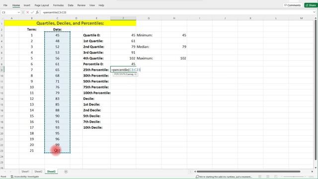 How To Calculate Quartiles, Deciles, and Percentiles In Excel смотреть онлайн