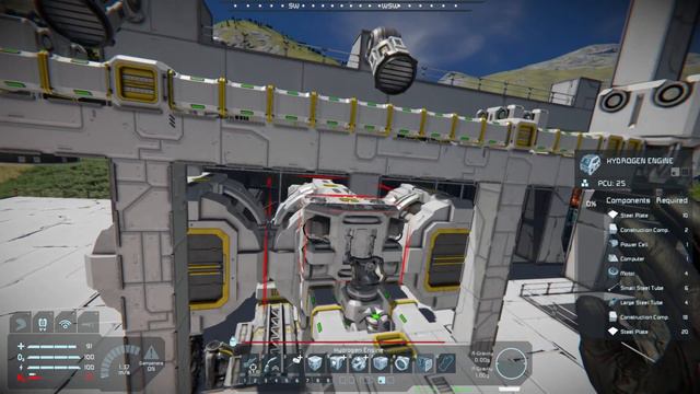 HEAVY LIFT FLYING CRANE - Space Engineers EP26 - Survival Let's Play смотреть онлайн