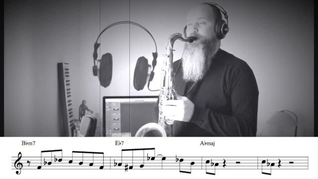 Dizzy Gillespie II V I Pattern in 12 keys Lick of The Week (Grooving High lick) смотреть онлайн