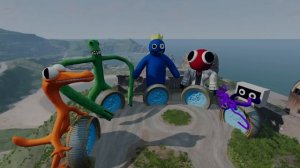 КАКИЕ ИСПЫТАНИЯ ПРИГОТОВИЛИ РАДУЖНЫЕ ДРУЗЬЯ? Машины и порталы. Гоша и Чич. Beamng drive.