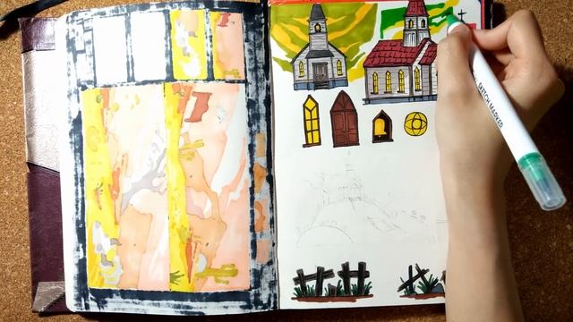 Taking Environment Art Ideas from The Sims 2? Let's Build and Draw a Hilltop Church смотреть онлайн