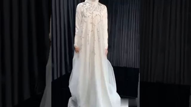 Hijobli Muslima Qizlar Uchun Kelin Libosi | Мусульманские свадебные платья для девочек