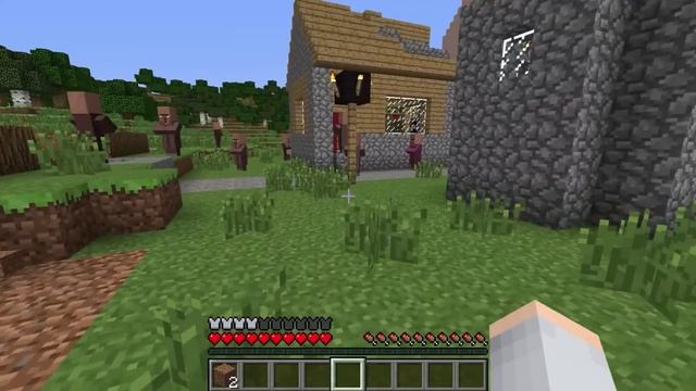 ГИГАНТСКИЙ ХЕРОБРИН ПАУК НАПАЛ НА МОЮ ДЕРЕВНЮ ЖИТЕЛЕЙ В МАЙНРАФТ Minecraft Топовский смотреть онлайн
