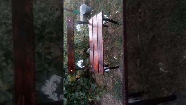 Лавочка уличная и козырёк к дому. Свои руками(часть 5)