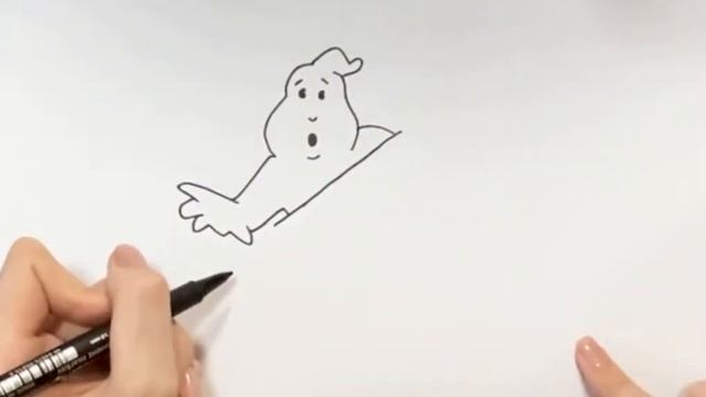 Как нарисовать эмблему охотников за привидениями? смотреть онлайн