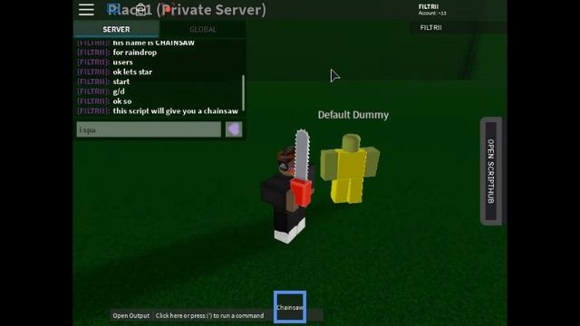 ROBLOX script showcase:Chainsaw смотреть онлайн