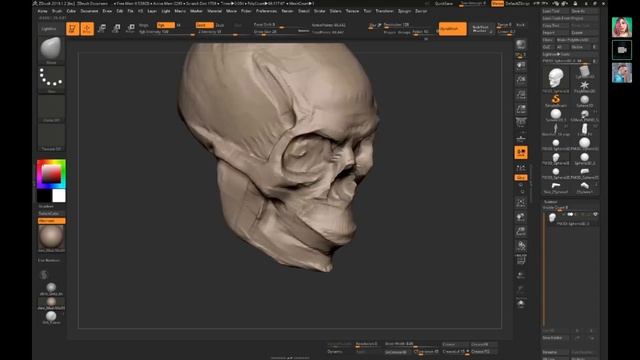 Создание персонажей в Zbrush с нуля. Инструменты. CGStream.