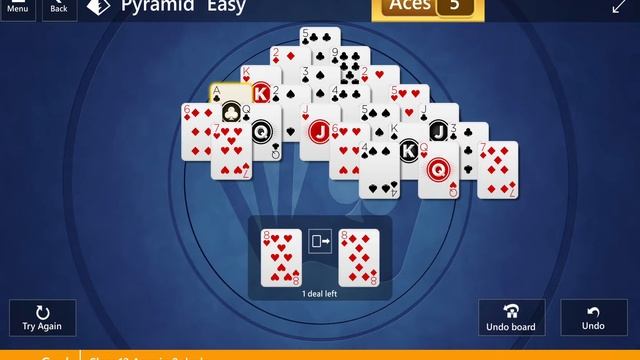 Star Club\Pyramid\Easy I: Clear 12 Aces in 2 deals смотреть онлайн