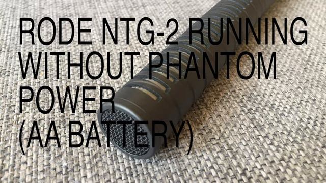 Rode NTG-2 microphone is much louder on phantom power смотреть онлайн