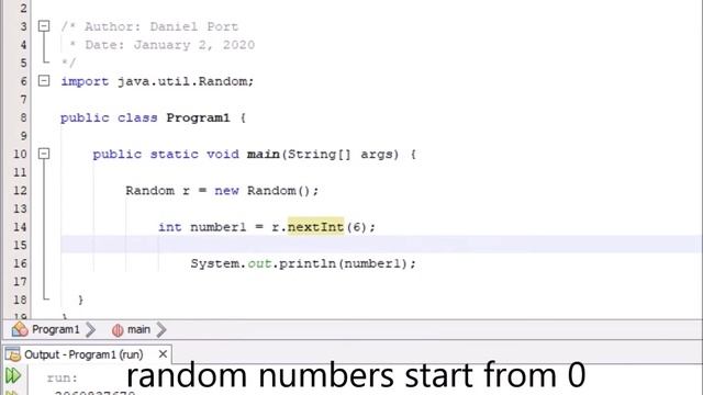 Java Tutorial 4: Rolling the Dice with Class Random смотреть онлайн