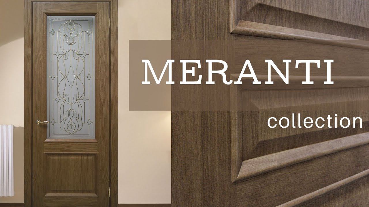 Коллекция Meranti - классические двери с багетом в натуральном шпоне (Victoria Porte)