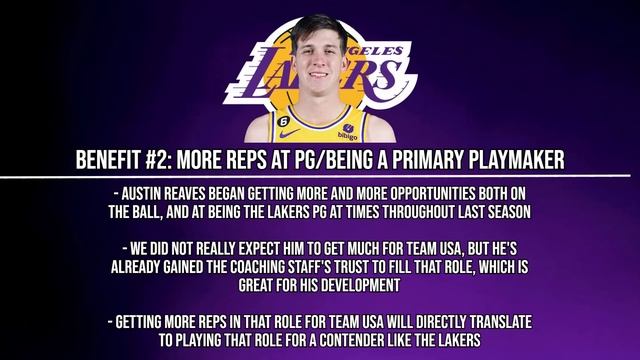 Why The NBA Should FEAR What Lakers' Austin Reaves Is Showing With Team USA.. | How It Improves Him