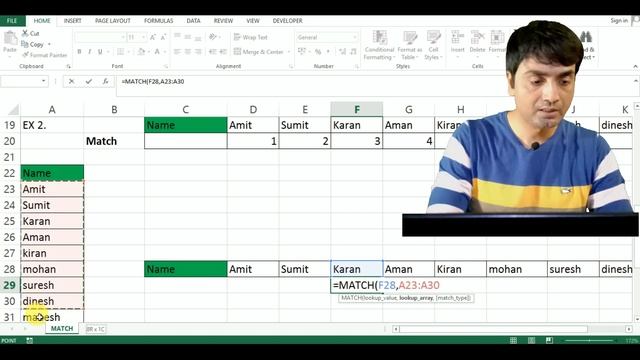 How to use VLOOKUP with MATCH Function in Excel | How to use MATCH Formula in Excel | 2D LOOKUP смотреть онлайн