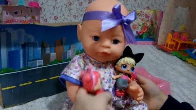 Беби Борн аналог Беби Бон Baby Born Doll + наши кукольные комнаты и фоны для съемки видео смотреть онлайн