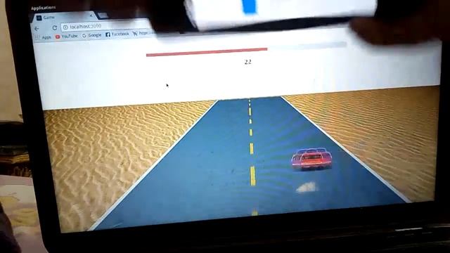 Phone accelerometer to transfer movement to desktop simple Car Game смотреть онлайн