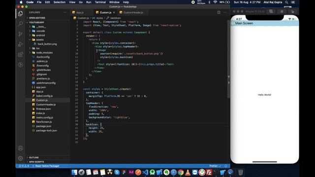 React Native | Custom Header | Latest | BroCode смотреть онлайн