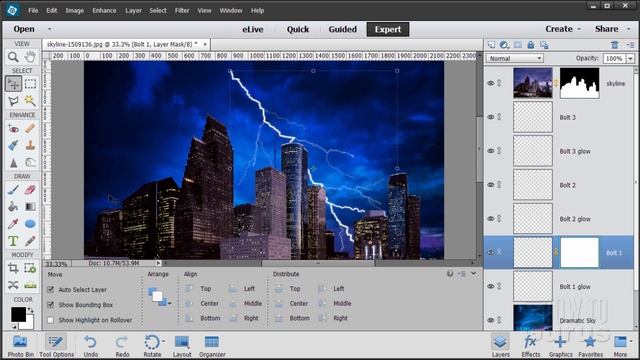 How You Can Make Realistic Lightning for Photo in Photoshop Elements смотреть онлайн