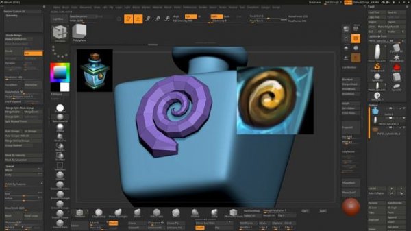 ZBrush практика: Zmodeler