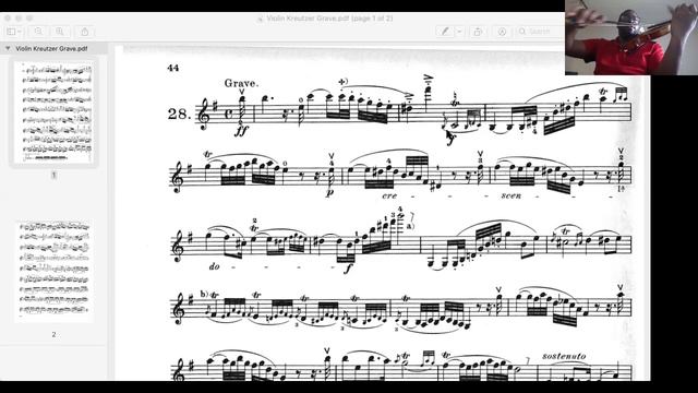 Violin Slow etude 1st half