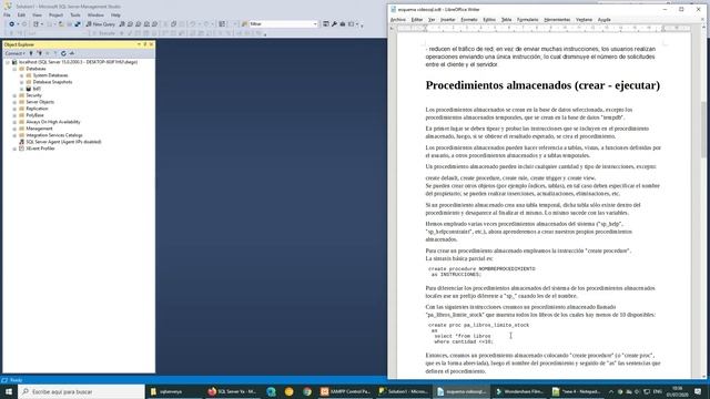 Procedimientos almacenados (crear - ejecutar) смотреть онлайн