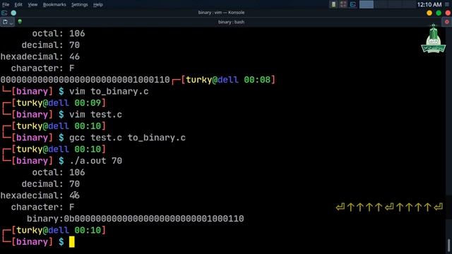 Convert Integer to Binary in C смотреть онлайн
