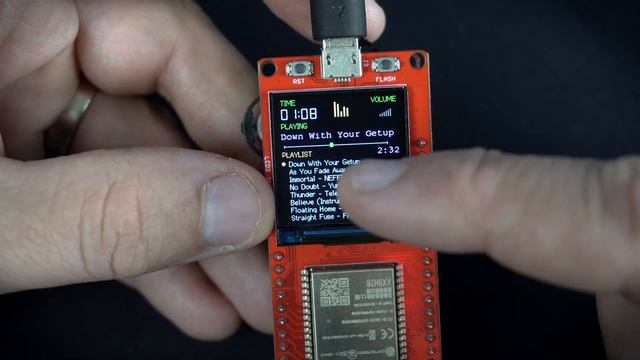 MP3 Player using MakePython ESP32 LCD development board смотреть онлайн