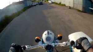 За рулём ИЖ Юпитер 3 с коляской