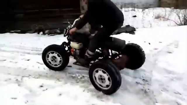 Квадрик с Двиглом от мотоблока смотреть онлайн