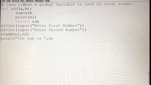Scope/Name resolution of a variable in python program смотреть онлайн