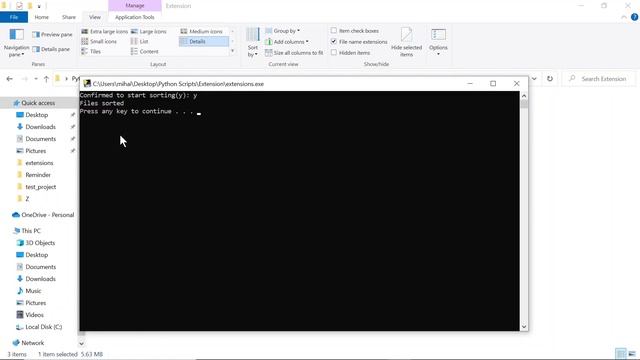 Sort Files With PYTHON(By Their Extensions) смотреть онлайн