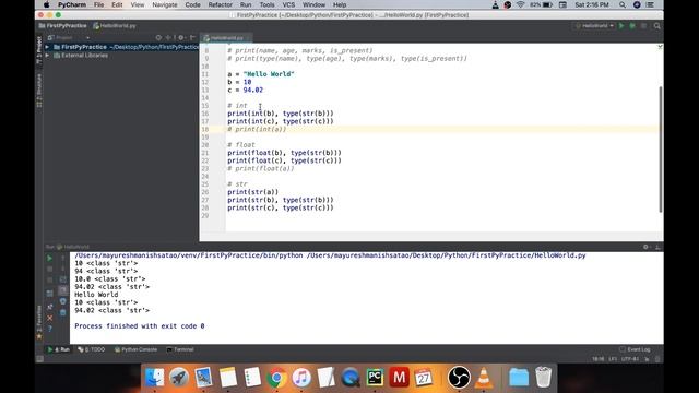 Python 3 Basics: Operations on datatypes смотреть онлайн