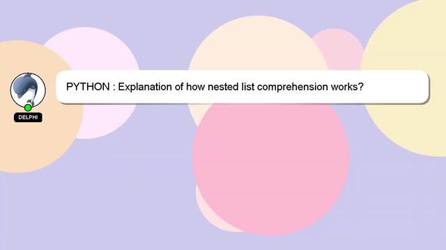 PYTHON : Explanation of how nested list comprehension works? смотреть онлайн