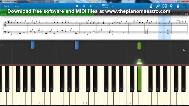 Telephone - Lady Gaga ft Beyonce Knowles -- piano lesson with Synthesia смотреть онлайн
