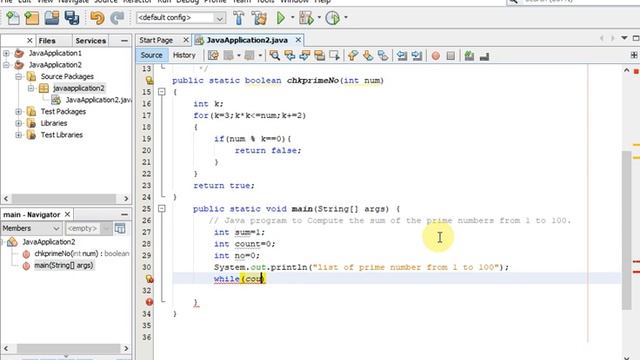 Java program to the sum of the prime numbers from 1 to 100 смотреть онлайн