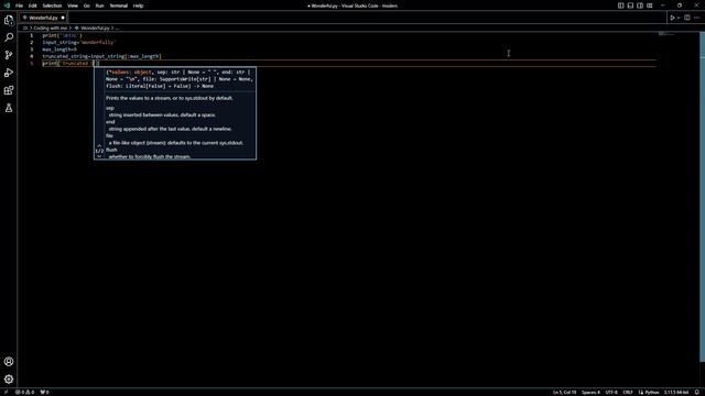 Python String Truncation Tutorial Artificial Intelligence Code Coder Coding Example Truncated Plane смотреть онлайн