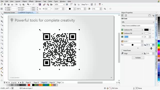 CorelDRAW® Graphics Suite X7 - New QR code generator смотреть онлайн