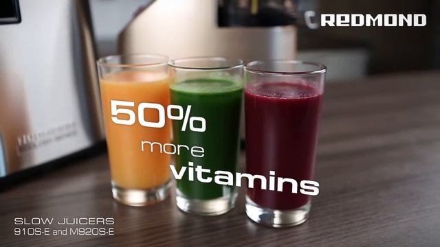 Slow juicer REDMOND RJ-910S-E & Slow juicer REDMOND RJ-M920S-E смотреть онлайн