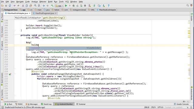 Mainfeed ListAdapter (Part 90) - [Build an Instagram Clone] смотреть онлайн