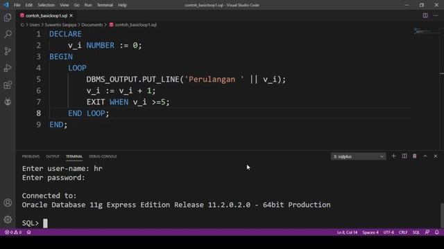 PLSQL#05_1 - Basic Loop pada PL/SQL смотреть онлайн