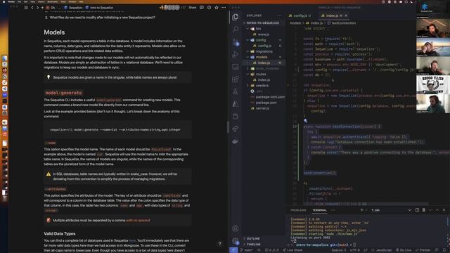 Intro to Sequelize, part 1 смотреть онлайн